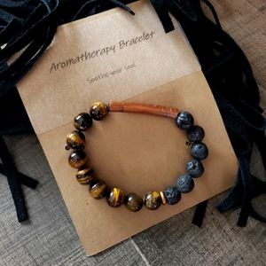 Tiger's eye and Copper Aromatherapy Bracelet
